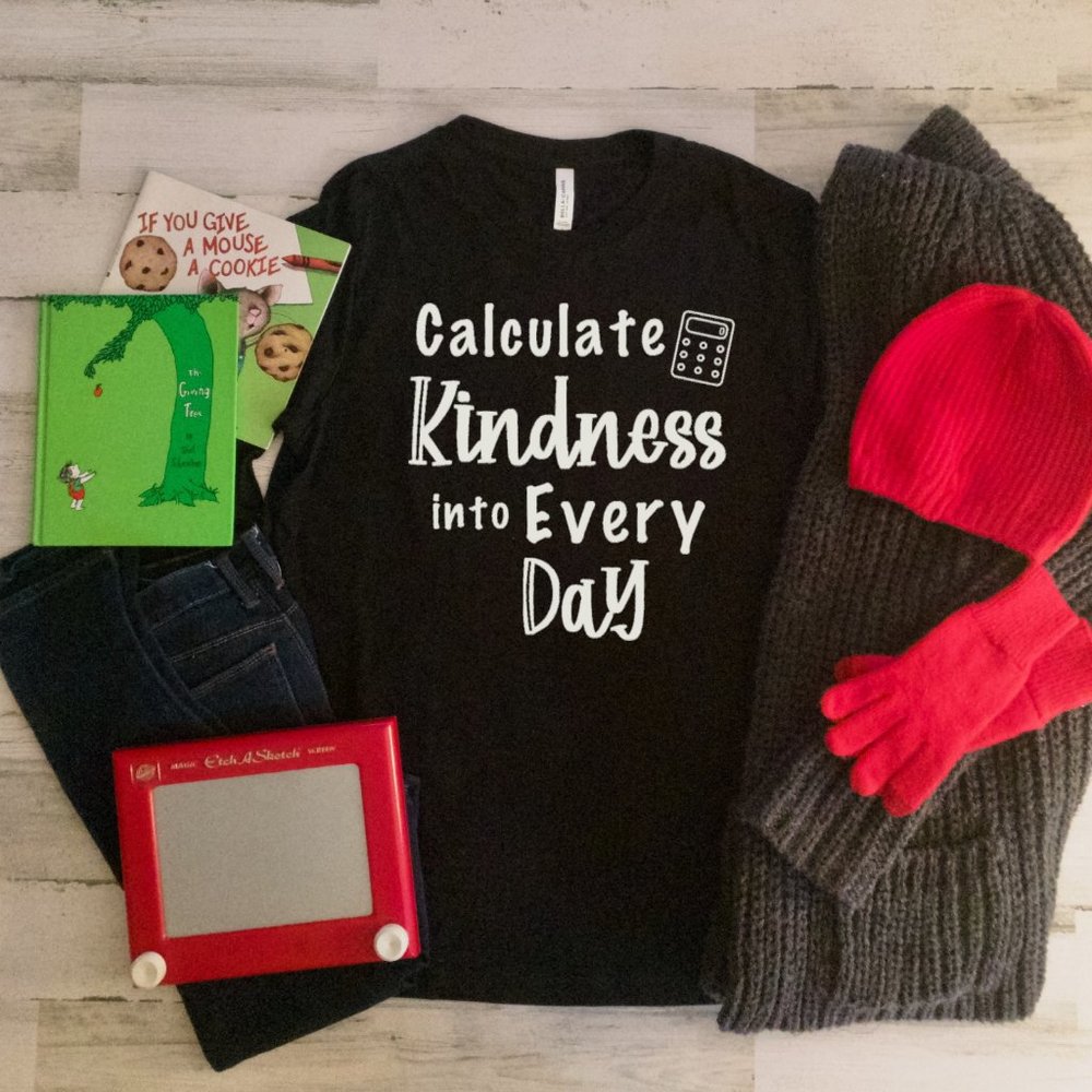 Calculate Kindness into Each Day Math Tee - Picture 5 of 8